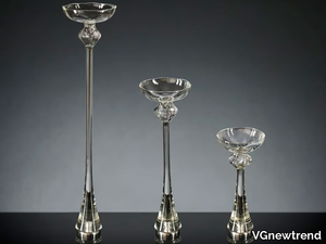 GRAY - Blown glass candle holder _ VGnewtrend