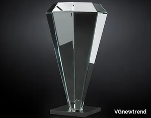 DIAMANTE - Mirrored glass pedestal _ VGnewtrend