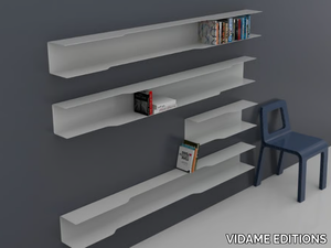 U-SHELF - Powder coated steel wall shelf _ VIDAME EDITIONS