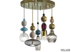 DIVAS 5 - Murano glass pendant lamp _ VILLARI