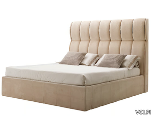 INES - Double bed with upholstered headboard _ VOLPI