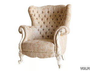 ELISABETTA - Tufted armchair with armrests _ VOLPI