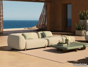 MILOS - Sectional fabric garden sofa _ VONDOM