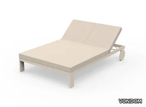 POSIDONIA - Recliner fabric garden bed with castors _ VONDOM