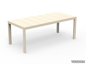 POSIDONIA - Rectangular aluminium garden table _ VONDOM