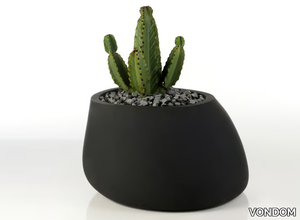 STONES 40 - Polyethylene garden vase with Light _ VONDOM