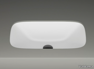 ALVEO - Undermount rectangular ceramic washbasin _ Valdama