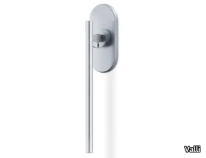 H1064 NAKED - Steel window handle on rose _ Valli