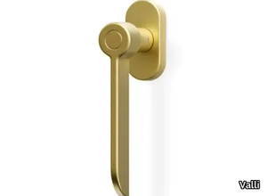 H382 CCD - Brass window handle on rose _ Valli