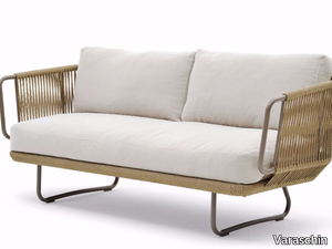 BABYLON - Sofa with man-made fibre cord _ Varaschin