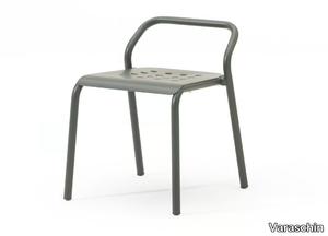 NOSS - Stackable aluminium garden chair open back _ Varaschin