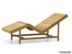 BARCODE - Teak sun lounger _ Varaschin