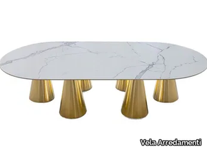 JAR-6 - Oval marble table _ Vela Arredamenti