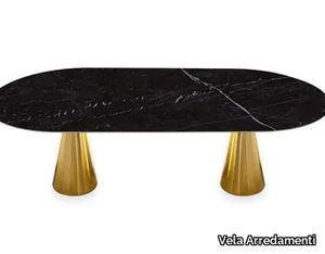 JAR - Oval steel table _ Vela Arredamenti