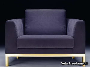 PL-RELAX - Upholstered armchair with armrests _ Vela Arredamenti