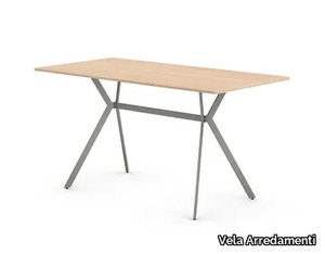 PLEC - Rectangular wooden contract table _ Vela Arredamenti