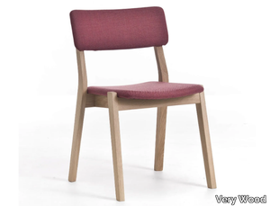 FRAME 01 / FRAME OUT 01 - Stackable upholstered wooden chair _ Very Wood