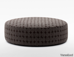 PLANET - Round fabric pouf with removable lining _ Verzelloni