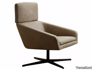 SILLÓN - Fabric easy chair high-back with removable cover _ Verzelloni