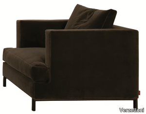 HAMPTON MEMORY - Fabric armchair with removable cover with armrests _ Verzelloni