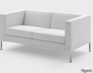 CUBIKO - 2 seater leather leisure sofa _ Viganò