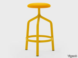 JOE - High fabric stool with footrest _ Viganò