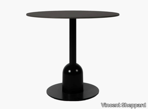 SPHERA - Round steel and wood garden table _ Vincent Sheppard