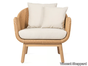 ALEX - Rattan armchair with armrests _ Vincent Sheppard