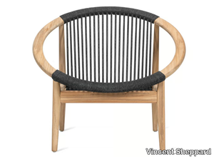 FRIDA - Rope easy chair with armrests _ Vincent Sheppard