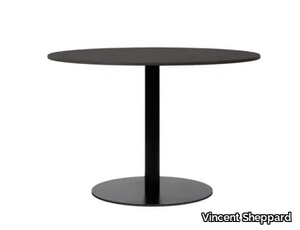 RONDA - Round steel and wood dining table _ Vincent Sheppard