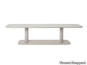 KODO - Garden coffee table in aluminum with ceramic top _ Vincent Sheppard