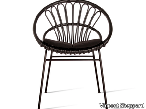 ROXANNE - Wicker garden chair with armrests _ Vincent Sheppard