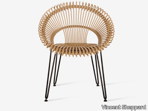 ROXY - Wicker garden chair with armrests _ Vincent Sheppard