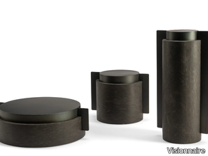 MECCANISMI - Metal and stone storage box _ Visionnaire