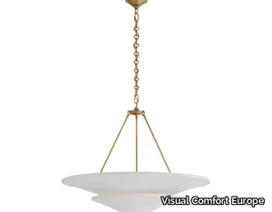 MOLLINO LARGE - Brass and plaster pendant lamp _ Visual Comfort Europe
