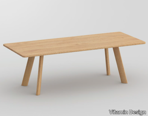 LARGUS - Rectangular solid wood table _ Vitamin Design