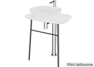 PLURAL LOW - Low ceramic console sink _ VitrA Bathrooms