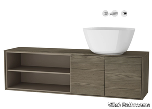 VOYAGE FOR BOWLS - Single wall-mounted wooden vanity unit _ VitrA Bathrooms