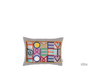 Embroidered Pillows - Home Sweet Home, light grey