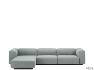 Soft Modular Sofa Three-seater, Chaise Longue