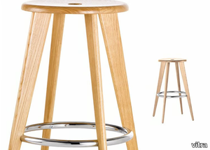 TABOURET HAUT - Wooden stool _ Vitra