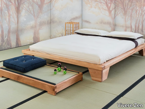 KAZAN - Tatami solid wood double bed _ Vivere Zen