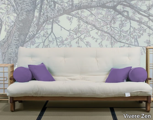 SALICE - Japanese style convertible solid wood sofa bed _ Vivere Zen