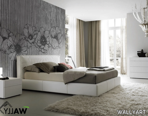 ANEMONE - Fire retardant washable nonwoven wallpaper with floral pattern _ WALLYART