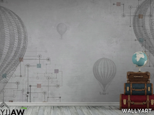 BALOON - Motif fire retardant washable nonwoven wallpaper _ WALLYART