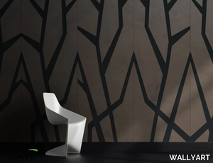 BRANCH - Geometric fire retardant washable nonwoven wallpaper _ WALLYART