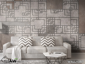 CAIRO - Geometric fire retardant washable nonwoven wallpaper _ WALLYART