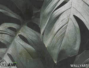 FOLIAGE - Fire retardant washable Tropical nonwoven wallpaper _ WALLYART