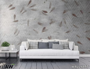 HANA - Motif fire retardant washable nonwoven wallpaper _ WALLYART