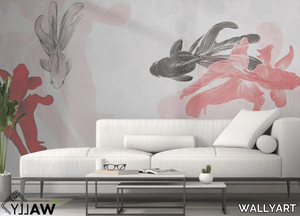 JUN - Motif fire retardant washable nonwoven wallpaper _ WALLYART